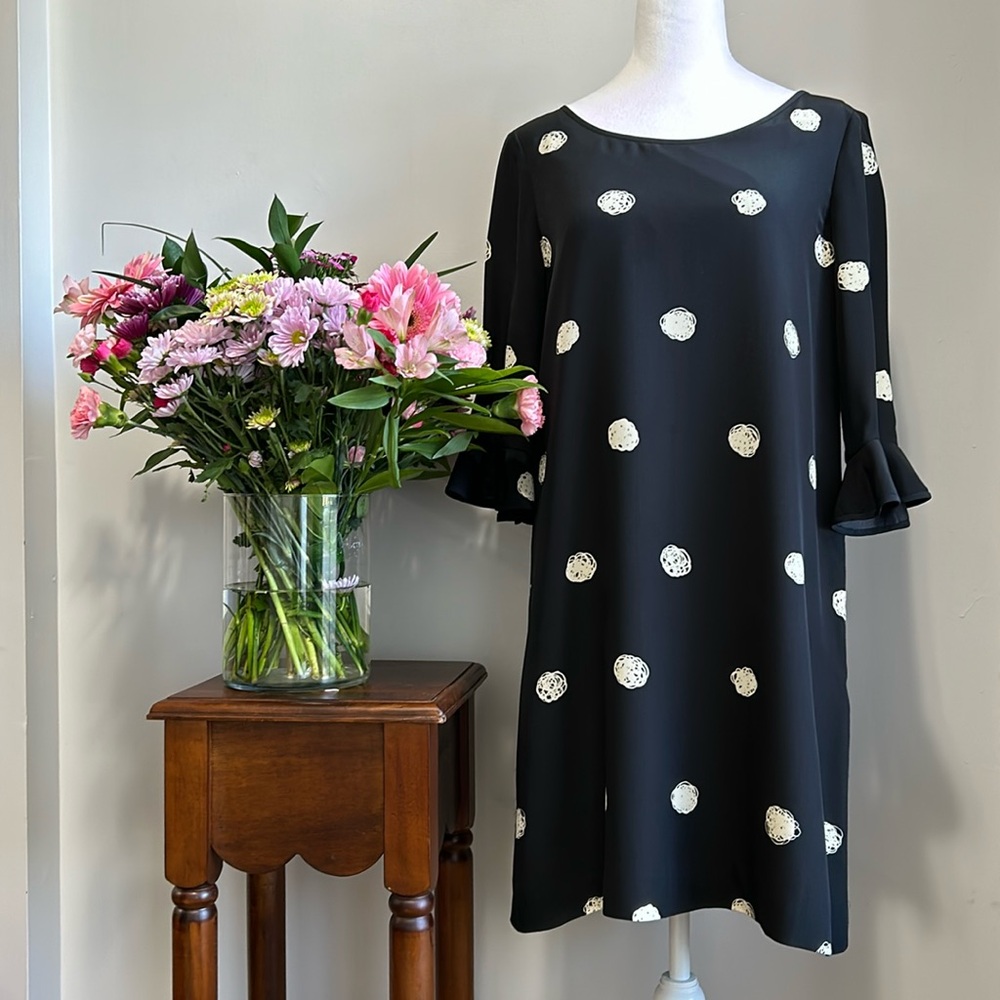 Kate Spade 100% Silk Navy Shift Dress